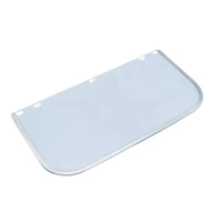 Visière transparente anti-éclaboussures Protection faciale Protection de sécurité PP/PC Protection faciale Support Masque facial Bouclier