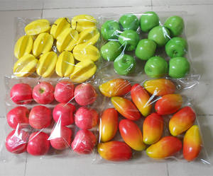 Simulation Fruit Plastique Orange Bananes Limes Pomme Fruits Artificiels Pour La Maison <span class=keywords><strong>Cuisine</strong></span> Fête Photographie Prop Mariage - Product Image 1