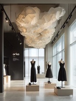 RZ - Conception de magasin de vêtements modernes pour la vente au détail - Aménagement commercial - Dessin en 3D - Idées de conception de boutique pour vêtements