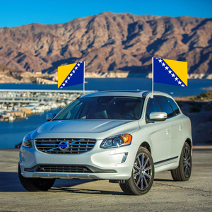 Drapeau de <span class=keywords><strong>voiture</strong></span> promotionnel de Bosnie-Herzégovine de taille personnalisée 12x18 Drapeau de fenêtre de <span class=keywords><strong>voiture</strong></span> anti-rides à séchage rapide en polyester personnalisé - Product Image 5