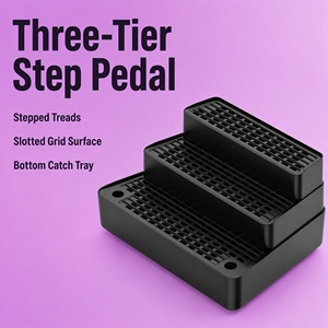 Pedal para Recoger Arena de Gatos de Tres Niveles con Bandeja Inferior para Uso Diario en la Caja de Arena S-6175 - Product Image 1