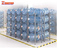 Beste Qualität 3 4 5 Ebenen Boden display 5 Gallonen Flaschen wasserst änder/5 Gallonen Flaschen regal Spender