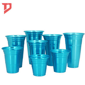 แก้วน้ำอะลูมิเนียมแบบใช้ซ้ำได้สำหรับงานเทศกาล แก้วน้ำอะลูมิเนียมแบบกำหนดเองสำหรับงานปาร์ตี้ แก้วน้ำสำหรับเครื่องดื่มเย็น ไวน์ เบียร์ แก้วอะลูมิเนียมแบบใช้แล้วทิ้ง - Product Image 4