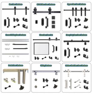WEKIS Kit de Herrajes para Puerta Corredera de Granero, Forma de J de 6 Pies, Acero al Carbono de Alta Calidad, Negro Satinado, Duradero, Modelo M00002, con Tornillos Modernos - Product Image 5