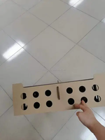 Boîtes rigides pliables en carton ondulé brun pour poussins, avec gaufrage, recyclables, fermeture magnétique pour emballage