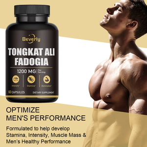 Suplemento Energético para Hombres <span class=keywords><strong>Beverly</strong></span> OEM Tongkat Ali Fadogia Extracto L-Citrulina L-Arginina 60 Unidades Certificado ISO 9001 - Product Image 2