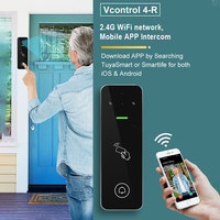 Contrôleur d'accès par empreinte digitale RFID EM 125KHz étanche IP65, système de sécurité d'accès avec interphone vidéo WiFi Tuya intelligent