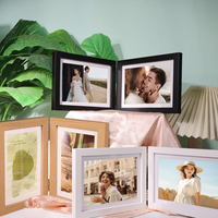 Cadre photo pliable 6x8 pouces, cadre photo de table pliable pour affichage mural, cadre photo polyvalent pour la maison, vente en gros