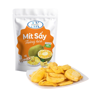 Jackfruit entier lyophilisé biologique, collations délicieuses riches en nutriments, certifié HACCP, emballage en sachet refermable, sans conservateurs - Product Image 1