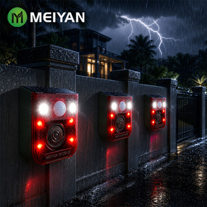 <span class=keywords><strong>Alarme</strong></span> à détecteur de mouvement solaire 120 dB, sirène de sécurité 10 sons, lumière stroboscopique à 6 LED, extérieur, garage - Fabricant - Product Image 1