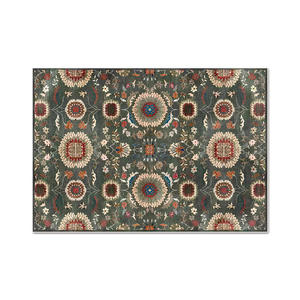 Tapis rectangulaire lavable de style persan à motifs de plantes et de fleurs pour salon et chambre à coucher 1-0048 - Product Image 3