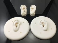 Modèle d'oreille humaine de simulation en silicone souple, accessoires de présentation pour échantillons de boucles d'oreilles