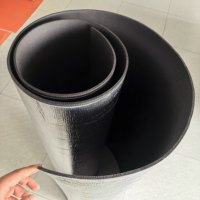 Isolation thermique réfléchissante en mousse XPE personnalisée, coton adhésif ignifuge, composite en aluminium résistant au feu