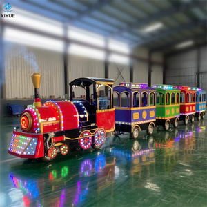 ขายตรงจากโรงงาน รถไฟฟ้าขนาดใหญ่แบบไม่มีราง สำหรับสวนสนุก สถานที่สาธารณะ งานรื่นเริง ตลาดนัด ห้างสรรพสินค้า เหมาะสำหรับเด็ก - Product Image 2