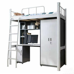 <span class=keywords><strong>Lit</strong></span> mezzanine de jeu de qualité supérieure, moderne, gain de place, taille extra-large, avec bureau intégré, pour la chambre de jeu des garçons - Product Image 1