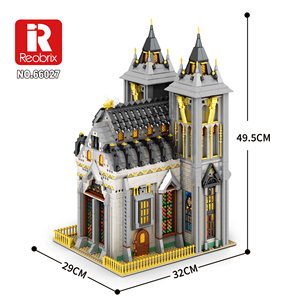 Reobrix 66027 Castillo Medieval MOC, Rompecabezas de Construcción DIY, Bloques de Construcción, Ladrillos, Juego de Construcción de Casas, Artículos Coleccionables, Decoración - Product Image 2