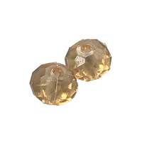 2300 pièces 6X8mm lampe en plastique prisme lustre perles bricolage acrylique roue perles en plastique gemme perles pour la fabrication de bijoux accès à la lumière
