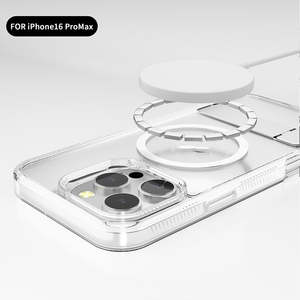Funda de teléfono con soporte Invisible magnético para iPhone 15 16 <span class=keywords><strong>Pro</strong></span> <span class=keywords><strong>Max</strong></span>, funda de teléfono transparente acrílica para iPhone 14 <span class=keywords><strong>Y</strong></span> 13 <span class=keywords><strong>Pro</strong></span> <span class=keywords><strong>Max</strong></span> <span class=keywords><strong>12</strong></span> <span class=keywords><strong>11</strong></span> <span class=keywords><strong>Pro</strong></span> - Product Image 3