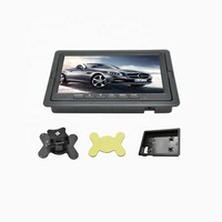 Monitor de Coche Plegable A&S de 7 Pulgadas con Pantalla LCD IPS de Vista Completa, Ángulo de Visualización Ajustable, Reproductor AV/VGA/USB/Tarjeta SD, Resolución 800x480, 1 Año de Garantía
