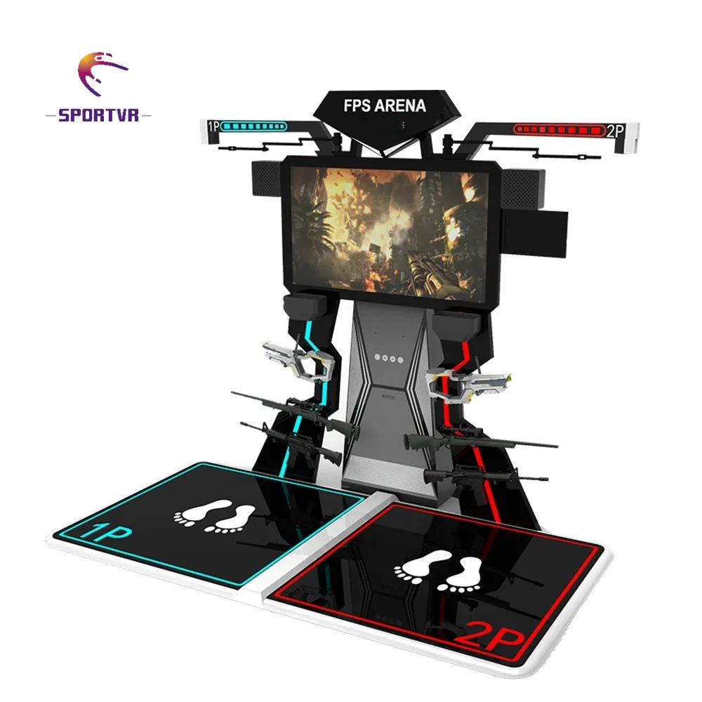 SportVR 9D Walking Platform VR-Schieß spiel Maschinen simulator \ VR Park Vr Bewegungs simulator