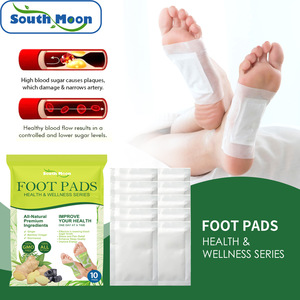 แผ่นแปะเท้าสมุนไพรดีท็อกซ์ สารสกัดจากขิงและน้ำส้มสายชูไม้ไผ่ บรรเทาอาการปวด ช่วยให้นอนหลับดีขึ้น ดูแลสุขภาพ-10 ชิ้น กลิ่นธรรมชาติ - Product Image 2