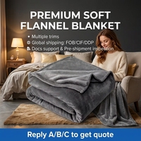 Plaid en polaire tricoté gris ultra doux et moelleux, idéal quatre saisons, luxueux, décoratif, léger, en flanelle/coton, pour un intérieur moderne