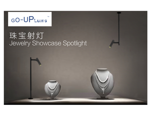 Gouplums Profesional Bảo tàng Tủ ánh sáng 220V 24V 2W hiển thị Showcase ánh sáng forjewelry kính đứng Kệ dẫn ánh sáng tại chỗ - Product Image 2