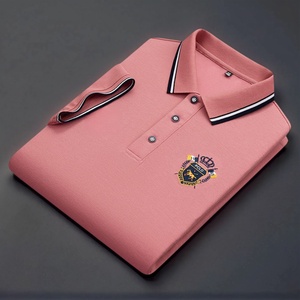 男性用TシャツTシャツTシャツポロシャツ夏用半袖半袖刺繍半袖 - Product Image 3