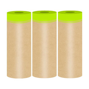 Adhésif acrylique vert simple face, imperméable, auto-adhésif, avec papier kraft pour usage de masquage - Product Image 1