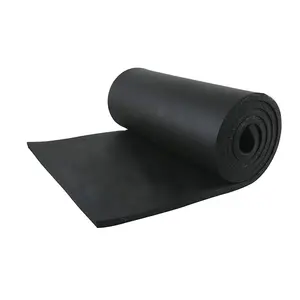 HVAC duct insulation pipe cladding 25mm rubber sheet supplier