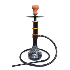 Großhandel wasserpfeifen Aluminiumlegierung Chicha Gatling-Sheesha Rauchen Shisha-Set für Bar Shisha Restaurant