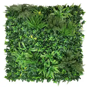 High quality Artificial Grass Wall Panels Artificial Greenery Landscape For Plastic Garden Decoration