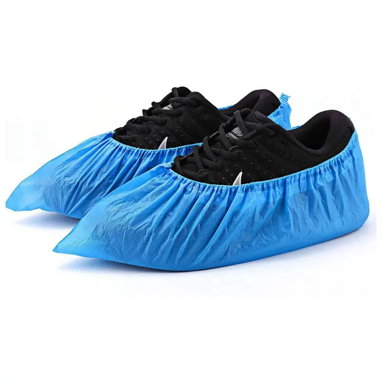 Machine made waterproof CPE shoe cover medical shoe covers disposable shoe cover