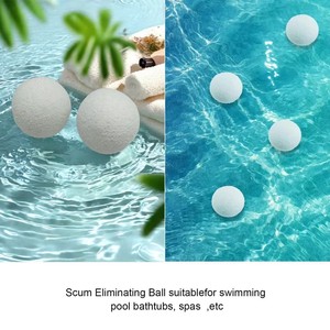 Boule <span class=keywords><strong>d</strong></span>'éponge lavable absorbant l'huile et éliminant la saleté pour piscines - Product Image 2