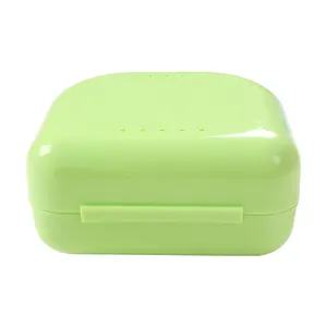 Imitate Teeth Orthodontic Case Dental Retainer Mouth Guard Denture Storage Plastic Box Oral Hygiene Supplies Organizer