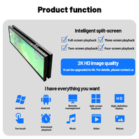 Pantalla LCD de Doble Cara para Publicidad en Bordes de Estantes, Animación para Interiores, Centros Comerciales de Alta Gama, Supermercados, Señalización Digital de Precios