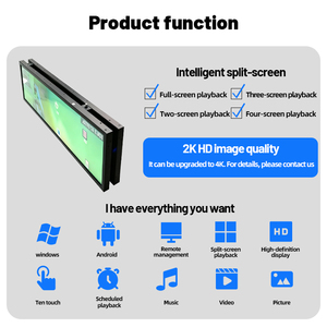 Pantalla LCD de Doble Cara para Publicidad en Bordes de Estantes, <span class=keywords><strong>Animación</strong></span> para Interiores, Centros Comerciales de Alta Gama, Supermercados, Señalización <span class=keywords><strong>Digital</strong></span> de Precios - Product Image 4