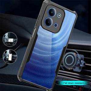 Custodia per telefono antiurto ultrasottile traspirante con cornice nera in acrilico per <span class=keywords><strong>Redmi</strong></span> 15 15C 14C 14R 13 13C 13X A5 A4 Turbo 3 4 Pro - Product Image 4