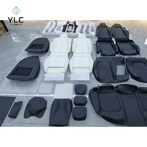 Set Completo di Coprisedili in Pelle per <span class=keywords><strong>Audi</strong></span> <span class=keywords><strong>A3</strong></span>, <span class=keywords><strong>Sedili</strong></span> S Migliorati per 5 Posti Anteriori e Posteriori - per Modelli Crown E Class Serie 7 - Product Image 5