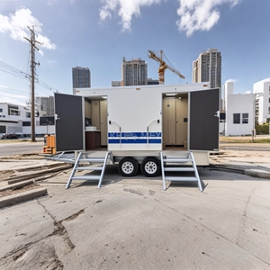 Baño Portátil de Lujo 2025, Remolque de Baño Móvil VIP, Contenedores Portátiles para Exteriores - Product Image 1