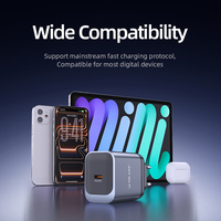 Adaptateur de voyage 45W PD à port Type-C unique, ignifuge, super rapide, avec prise UK pour téléphone portable, ordinateur portable et écouteurs