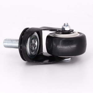 PU 2 polegadas carregando 60kg preto cama base rodízio roda <span class=keywords><strong>Snap</strong></span> Lock prego mesa rodízios - Product Image 6