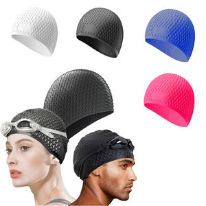 <span class=keywords><strong>Bonnet</strong></span> <span class=keywords><strong>de</strong></span> bain coloré imperméable antidérapant <span class=keywords><strong>de</strong></span> haute qualité à bas prix pour les sports <span class=keywords><strong>de</strong></span> natation vente en gros - Product Image 3
