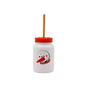 Mug en plastique écologique de 20 oz pour Halloween, avec paille et couvercle, idéal pour café glacé, thé, soda, cocktails, cadeaux - Product Image 4