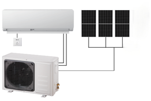 เครื่องปรับอากาศพลังงานแสงอาทิตย์แบบไฮบริด AC/DC ขนาด 12000 บีทียู เครื่องปรับอากาศพลังงานแสงอาทิตย์แบบไฮบริด AC/DC ขนาด 9000 บีทียู เครื่องปรับอากาศแบบแยกส่วนพลังงานแสงอาทิตย์ - Product Image 5