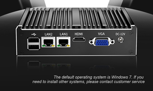 Hochwertiger Industrieller Embedded Lüfterloser Box-PC Celeron N2840 mit 2 LAN 2 COM DDR3L 4GB RAM 64GB SSD Industrieller Mini-Computer - Product Image 5