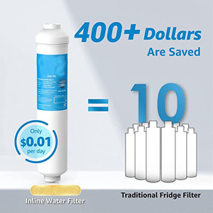 Inline <strong>Water</strong> <strong>Filter</strong> for <strong>Refrigerator</strong>, Idea for Ice Maker, <strong>Refrigerator</strong>, Under Sink Reverse Osmosis System - Product Image 5