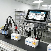 Impresora de Inyección de Tinta Térmica de Doble Cabezal DOCOD T200E, Máquina de Impresión de Fechas de Caducidad para Etiquetado y Codificación de Barriles de Aceite Comestible