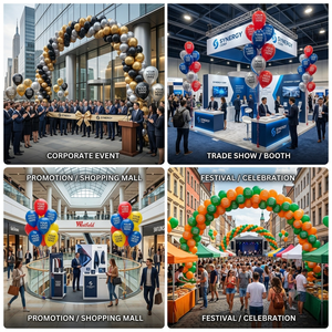 AI-MICH - Juego de Regalo Promocional con Logotipo Personalizado al por Mayor, Decoraciones para Fiestas de Cumpleaños, Globos de Látex para Bodas de <span class=keywords><strong>10</strong></span>, 12 y 18 Pulgadas - Product Image 4