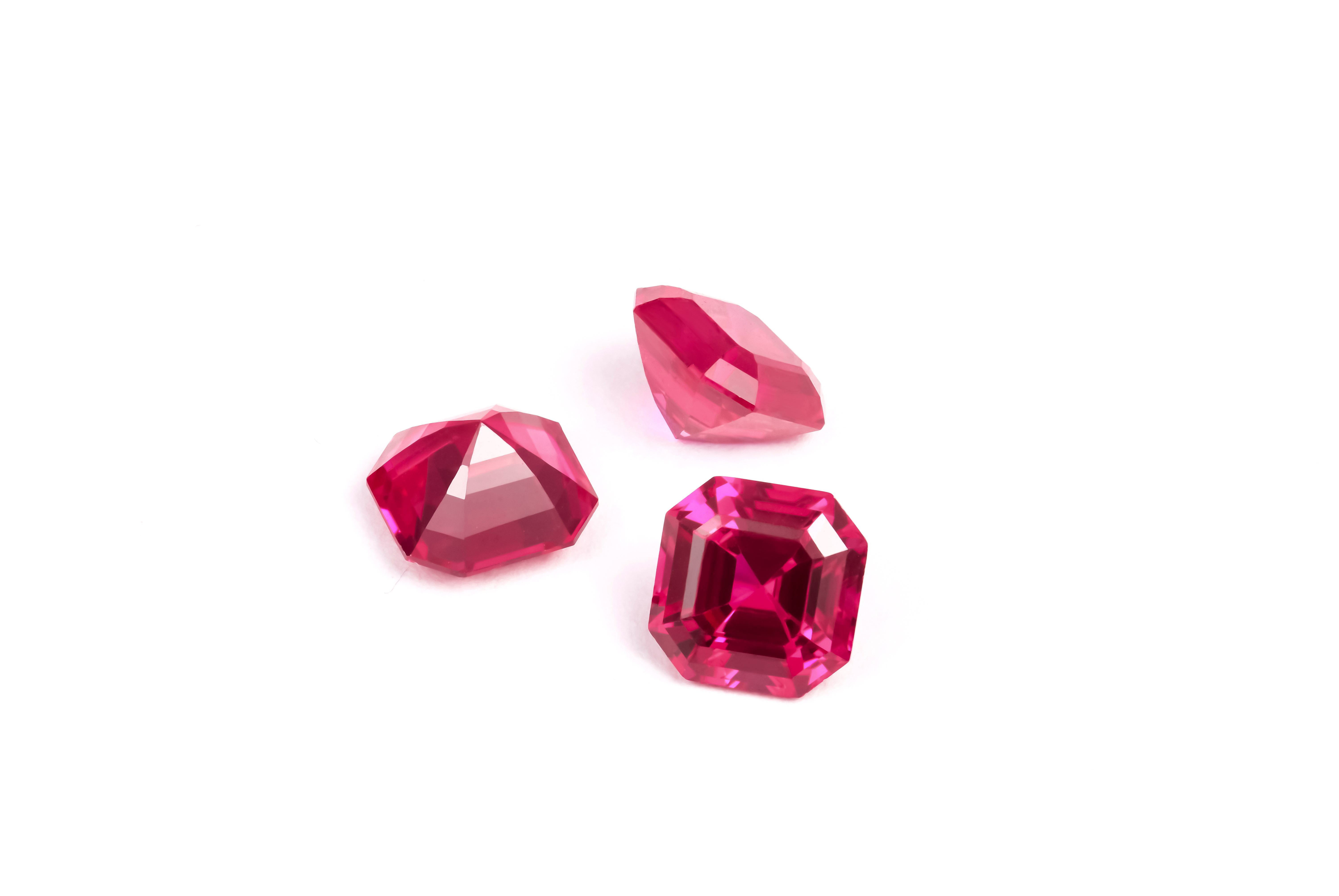 Asscher cut Ruby